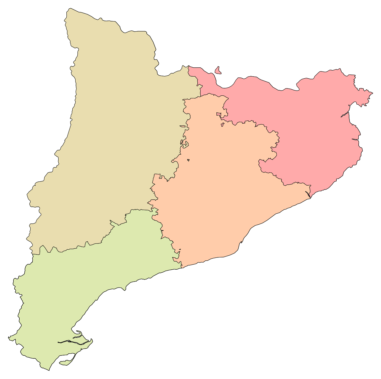 Mapa de Catalunya